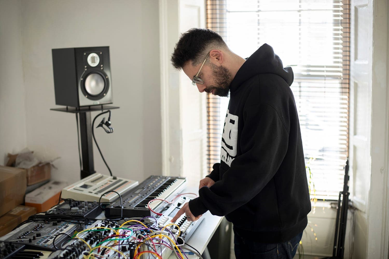 Daniel Jacobson (ZOiD) in Studio 1 - Photo by Hazel Coonagh